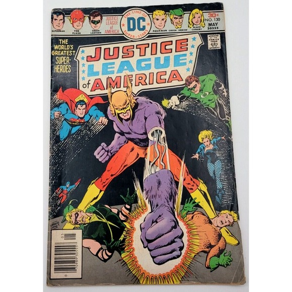 JUSTICE LEAGUE OF AMERICA #130 (1976) /FN/‎ MARK JEWELER NEWSSTAND DC COMICS